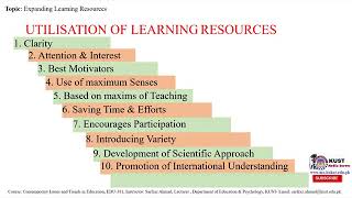 Expanding Learning Resources