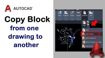 How to copy a block from one drawing to another drawing in AutoCAD