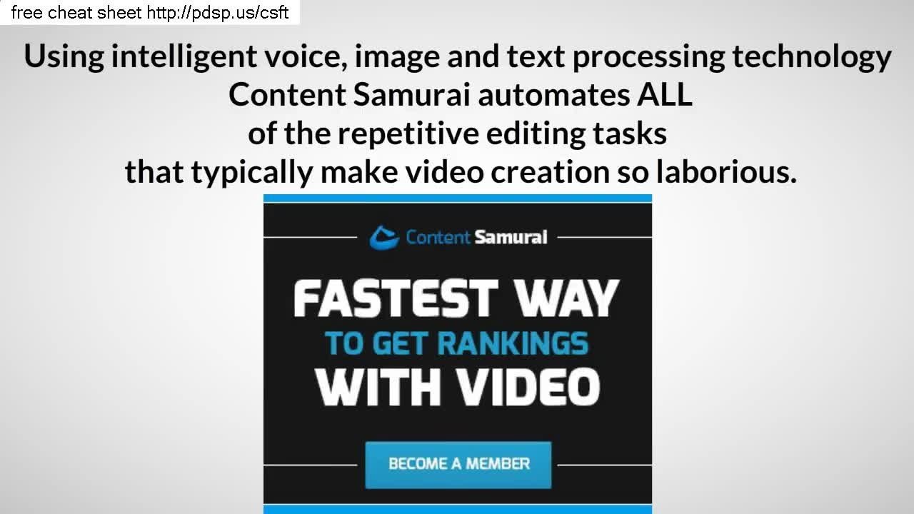 content samurai free trial of online video creator