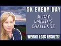 I Walked 5K Every Day For A Month! | Walking For Weight Loss 5k Challenge Before and After Results