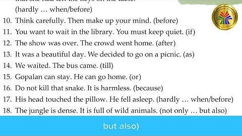 The New Grammar Tree for Class 5 | Solutions for Chapter 11: Conjunctions