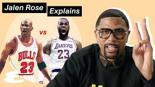Jalen Rose on the 5 Categories That Make MJ the GOAT Over LeBron | Explain This | Esquire