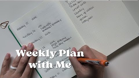 Weekly plan with me | a5 leuchtturm1917 | bullet journal | minimal planner | Nicole makes plans