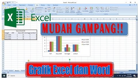 Membuat Grafik di Excel Mudah dan Cepat | tutorial Excel | copy ke Ms.word