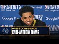 Karl-Anthony Towns Talks Anthony Edwards, Playoff Mindset & More | Post-Game Press Conference