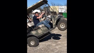 Ezgo golf cart 13hp Predator Engine Swap - Part 1