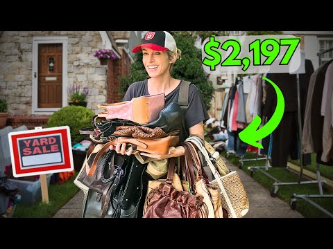 I Found DOZENS Of Designer Bags At This Yard Sale (for Cheap!!)