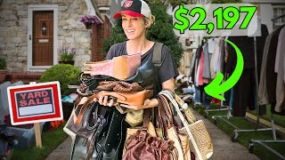 I Found DOZENS of Designer Bags at This Yard Sale (for cheap!!)