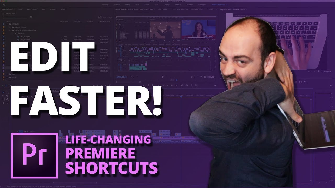 10 Premiere Pro SHORTCUTS for FAST EDITING (life-changing Keyboard ...