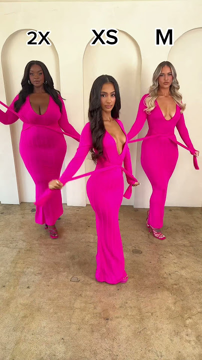 Same dress snatched on 3 different bodies