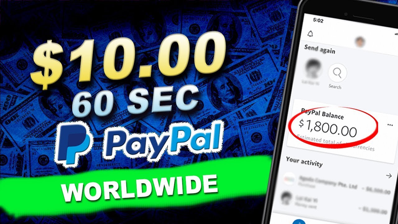 Earn 10 in 60 Seconds Just Copy and Paste [Free PayPal Money] YouTube
