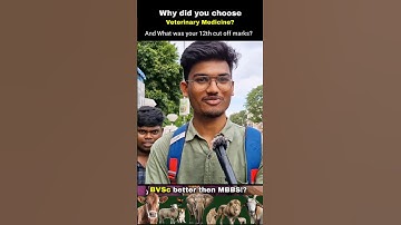 What was your 12th cut off marks from Veterinary students? #shorts