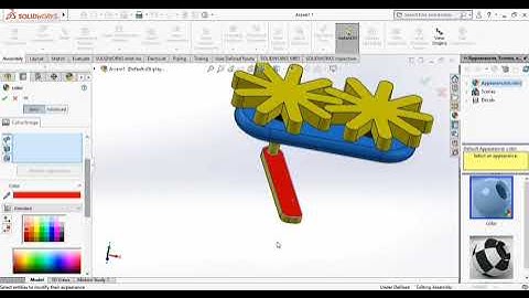 assembly motion Video Solid works 3D drawing Solid assembly Solid motion mechanical engineering