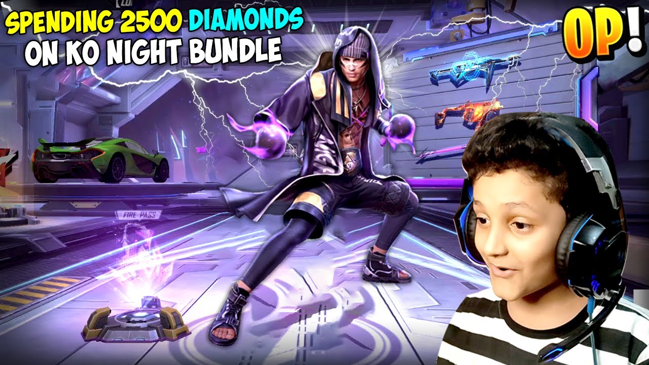 SPENDING 2500 DIAMONDS ON KO NIGHT BUNDLE IN FREE FIRE MAX 🔥🔥