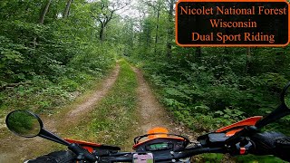 Wisconsin Dual Sport Ride in the Nicolet National Forest