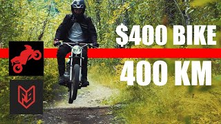 Приключение в 400 км на мотоцикле за $400 | Голос Бездока @FortNine