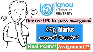 IGNOU Exam TEE assignment passing marks. IGNOU Updates telugu