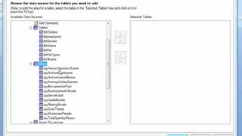 Crystal Reports 2008 Tutorial Selecting Table Views