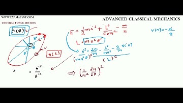21 Central Force Motion Main Equation