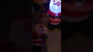 Gemmy 4 foot Santa ( read description)