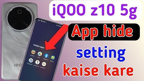Iqoo z10 5g me app hide kaise kare | how to hide apps in Iqoo z10 5g / iqoo z10 app hide kaise kare