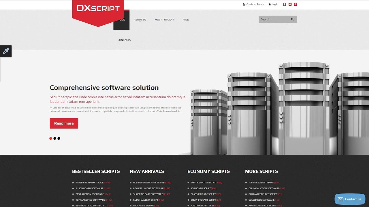 Software Responsive Website Template by WT - 58003 - YouTube