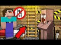 WHY DID THE VILLAGER HIDE THIS DANGER LADDER IN MINECRAFT ? 100% TROLLING TRAP !