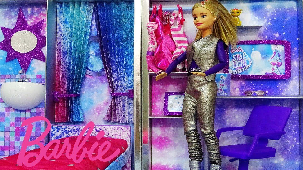 barbie uzay macerasi galaksi evi yapimi kendin yap videosu barbie galaksiler barbie bebekler