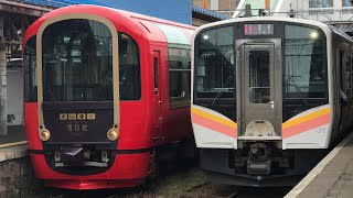 直江津駅に行ってきた / HK100形(普通車、ゆめぞら)、ET122形(普通車、雪月花)、ET127系、E129系、E653系(特急しらゆき)、キハ40・48形(越乃Shu＊kura)