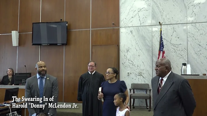 The Swearing In of Harold "Donny" McLendon Jr.