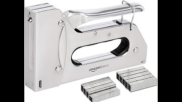 Amazon Basics Manual Staple Gun with 1000 Staples.#review #overview