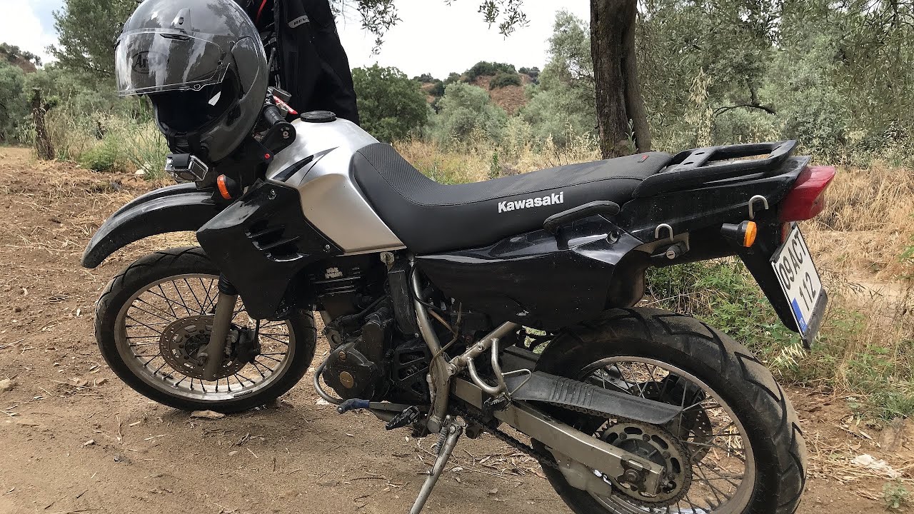 Kawasaki KLR 650 STOCK EXHAUST SOUND YouTube