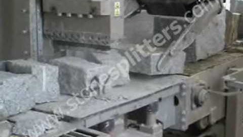 Building stones splitting line (150t) | SLG line by GESTRA