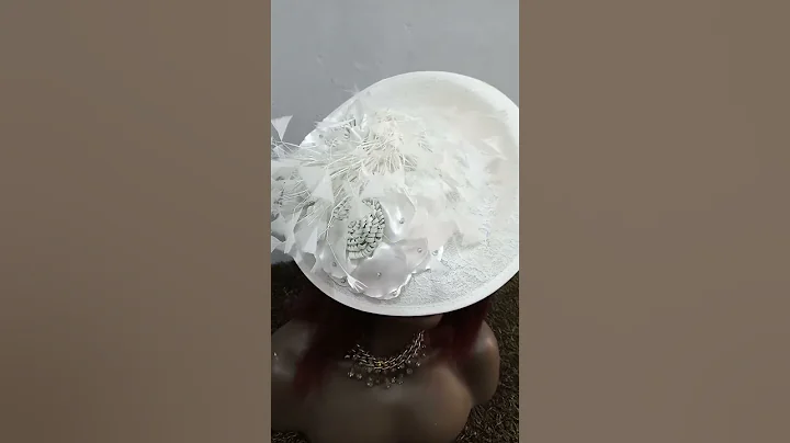 White Bride's Fascinator for Court Wedding or Wedding Guests in Lagos Nigeria