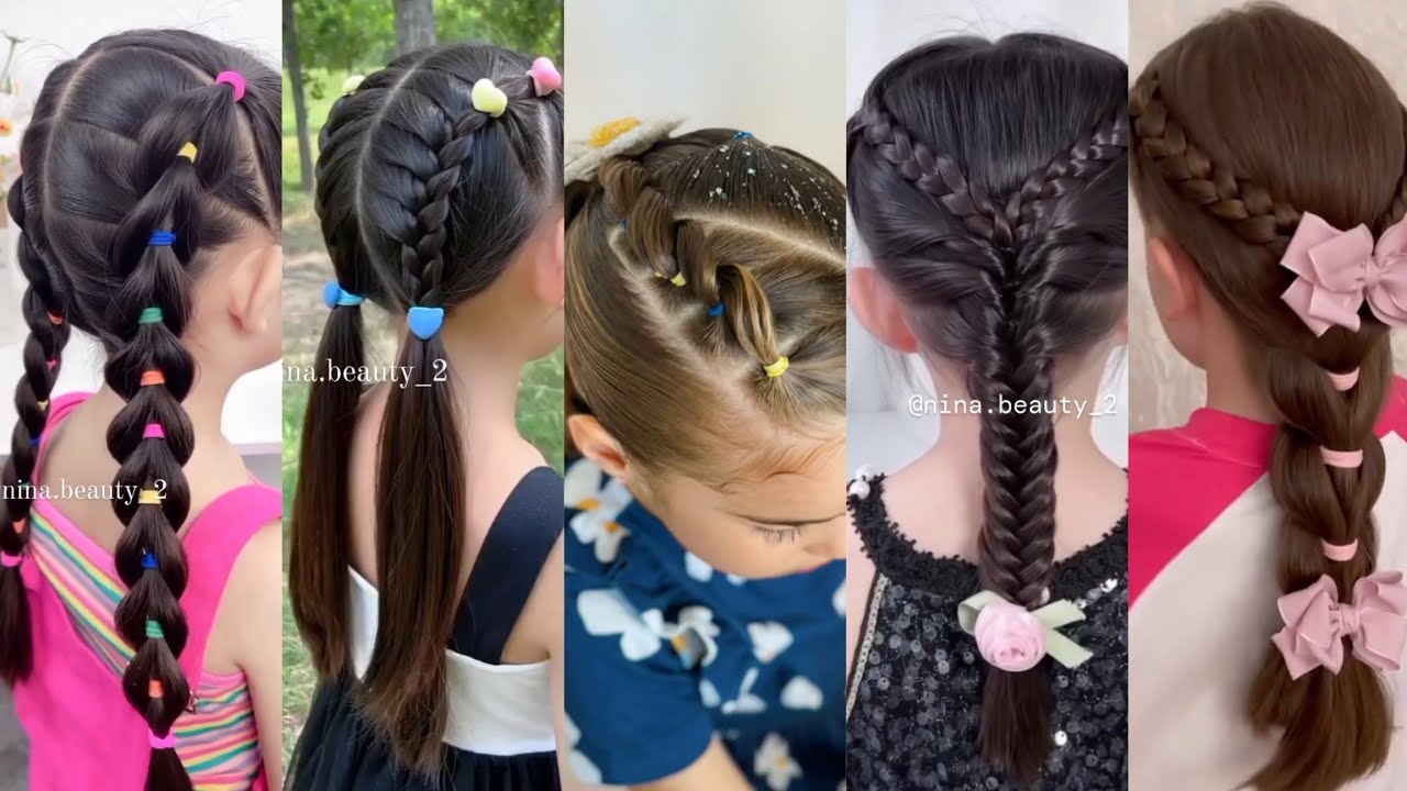 تسريحات للشعر للبنات في المدرسه 2024 افكار سهله دلعي بنوتك باجمل تسريحه