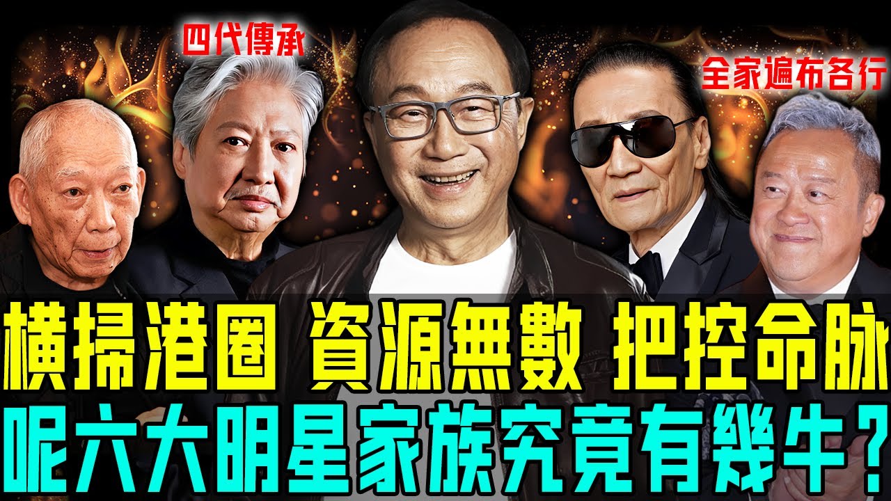 港圈六大明星家族有幾牛?有嘅一門三傑橫掃港圈,有嘅四世同堂把控命脈⋯⋯個個手握資源無數冇人敢惹!你話邊個先至係娛樂圈話事人?【阿珍港你知 ...