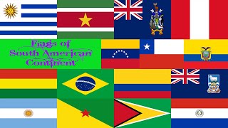 SOUTH AMERICA CONTINENT COUNTRIES FLAG ANIMATED GREEN SCREEN EFFECT BACKGROUND VIDEO screenshot 2