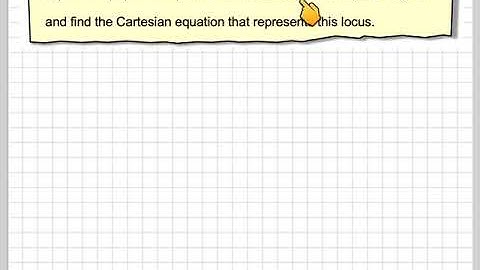 Finding the Cartesian equation of the locus of lz - z_1l = lz - z_2l