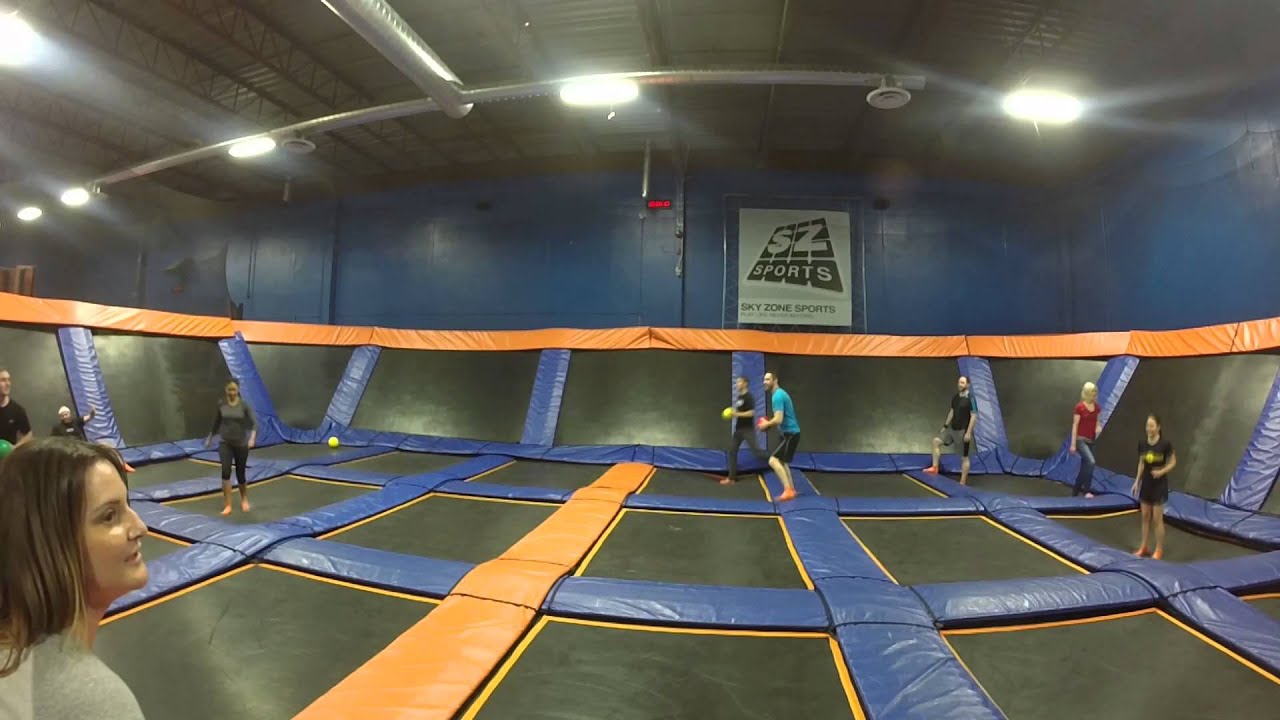 Trampoline Dodge Ball January 14 2015 SkyZone Ottawa YouTube