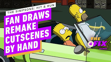 Hero Simpsons Fan Redrawing Hit & Run’s Cutscenes by Hand - IGN Daily Fix