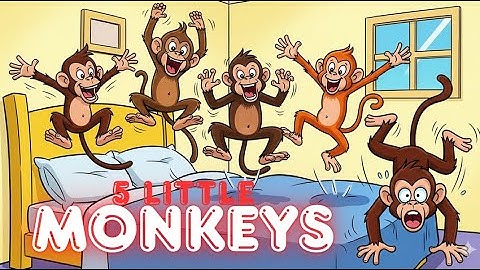 Five Little Monkeys Jumping on the Bed 🐵 | Nursery Rhyme for Kids | Full Song