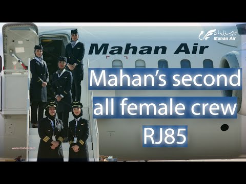 Mahan's second all female crew RJ85 2021