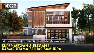 Small Family Wants a Big House? Just Maximize It! The Largest House Design on 14x23 Land
