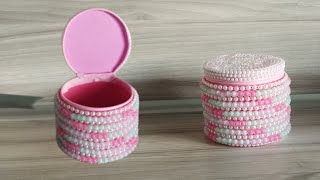 Как сделать красивую шкатулку из бусин/How to make a beautiful box of beads