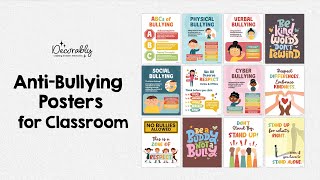 Promote Respect and Kindness in Classrooms with Anti-Bullying Posters! 💯🍎