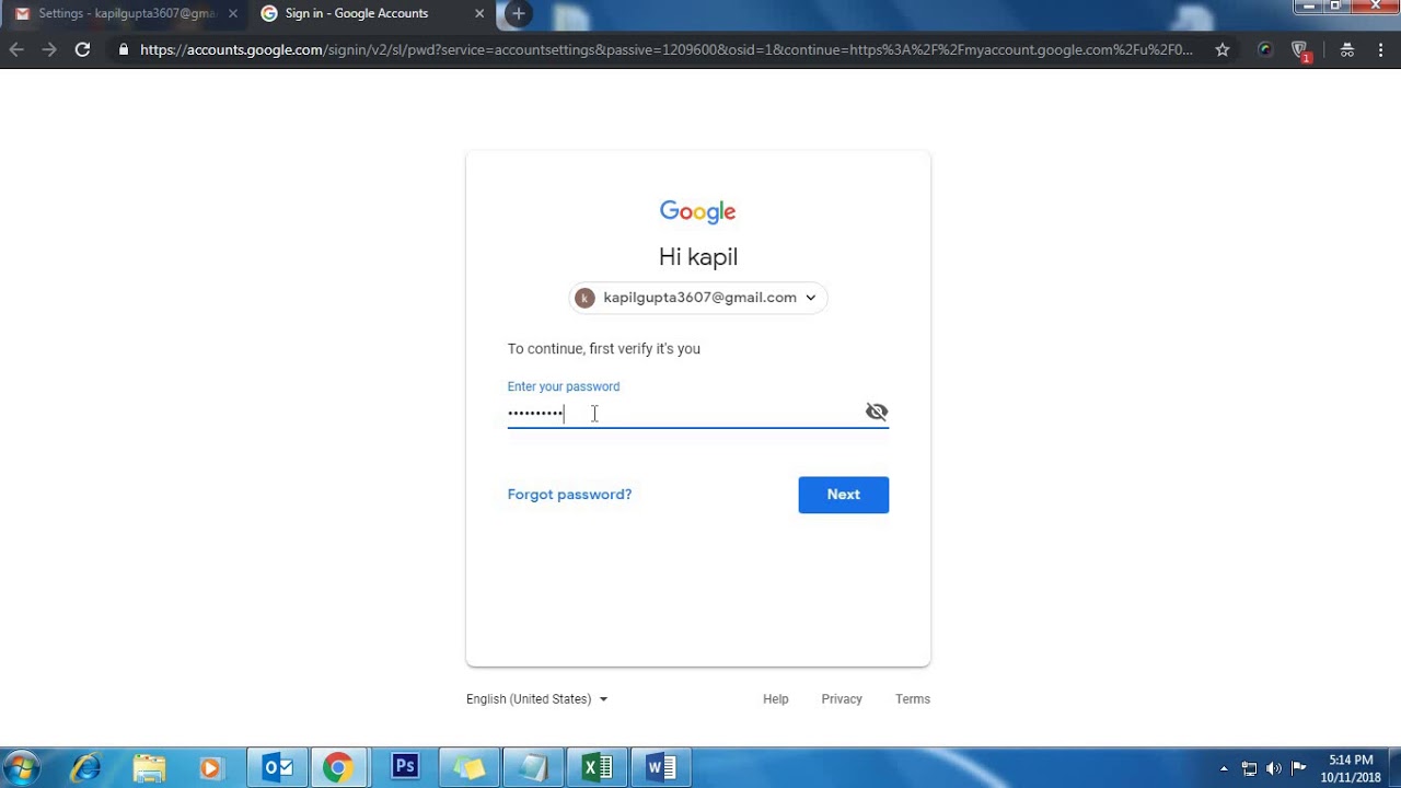 How to Change GMAIL PAssword DESKtop 2018 | By Latest Tech Info - YouTube