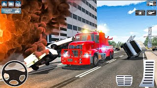 Fire Truck Flying & Driving Simulator 2021 - Fire Fighting Games - Android Gameplay screenshot 3