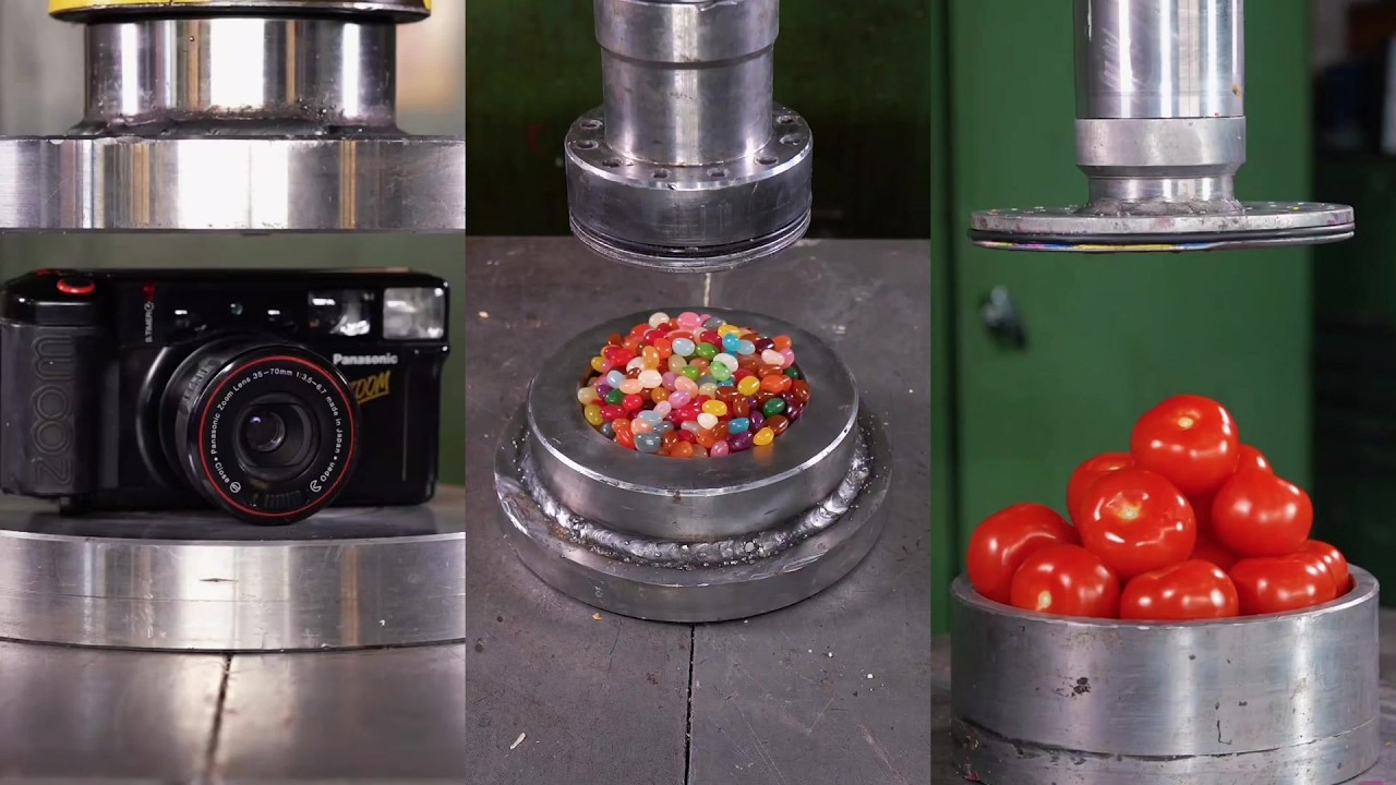[ 2 HOUR Of Enjoyment ] 🔥 100 Ton Hydraulic Press Vs | Crushing ...