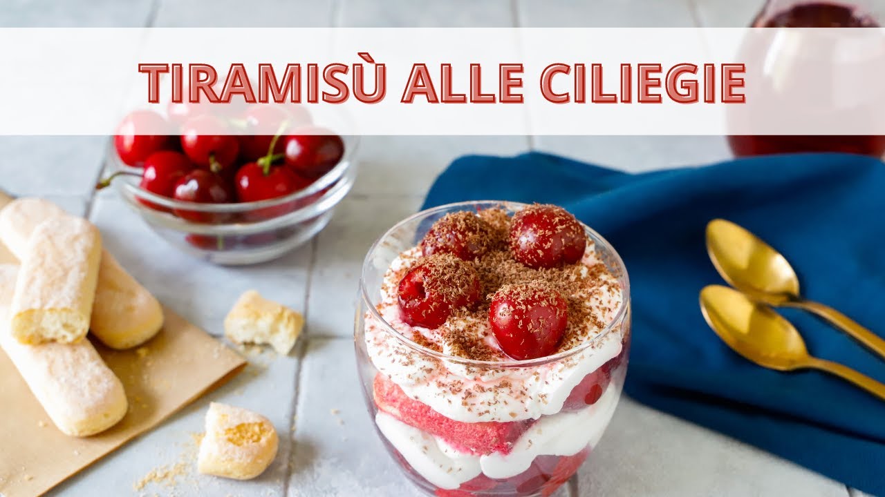 Tiramisù alle ciliegie - Ricetta gourmet del classico tiramisù - Chef Deg - Saporie