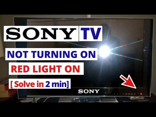 How to Fix SONY BRAVIA TV Won't Turn On Red Light Flashing || Quick Solve  in 2 minutes - YouTube
